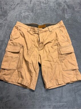 Men's Cargo Shorts in Tan - Comfortable Utility Style Quality Canvas
